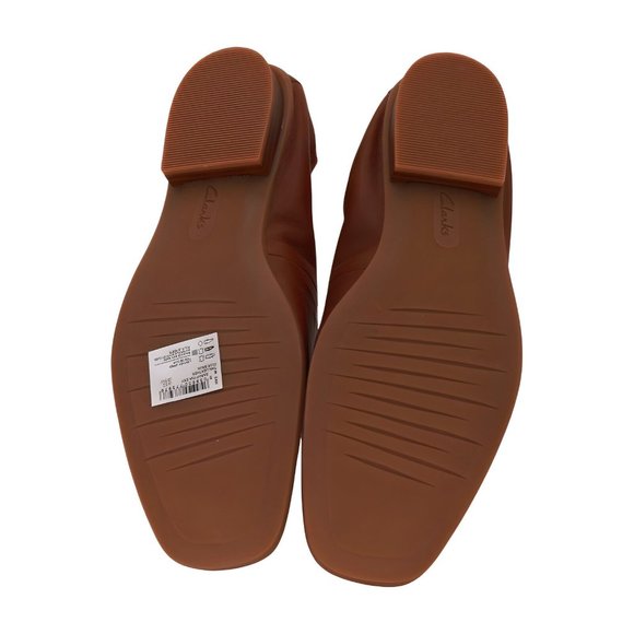 Clarks Tan Sarafyna Sky Leather Loafers Womens Shoes, Tan Leather, Size 8.5 M - Picture 5 of 5